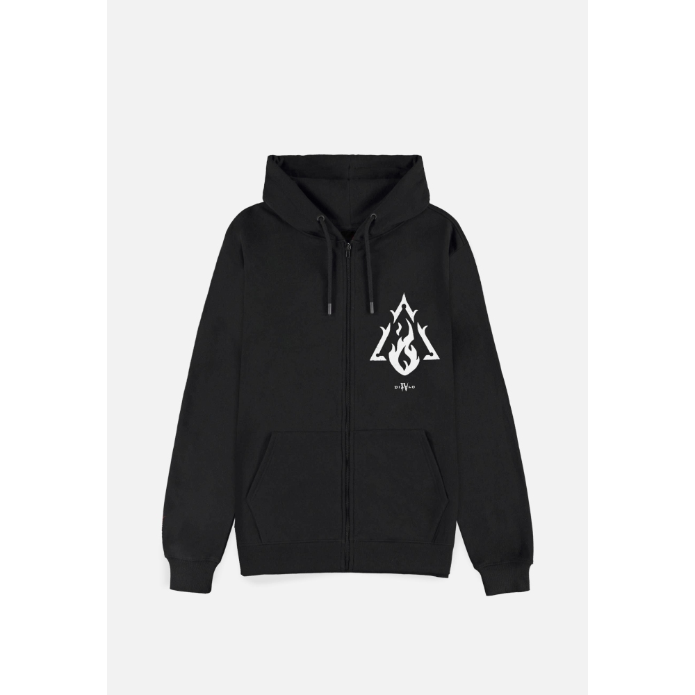 Diablo - Diablo IV Sorcerer Sigil Kapuzenpullover mit Reißverschluss - Schwarz